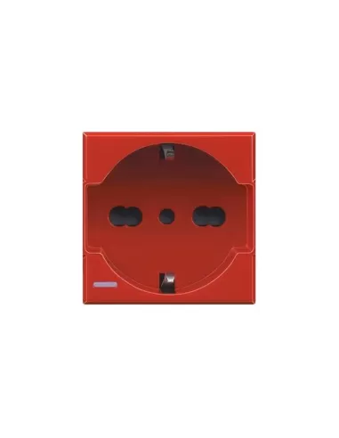 Bticino h4140r axolute prise schuko p30 2p t 16a rouge